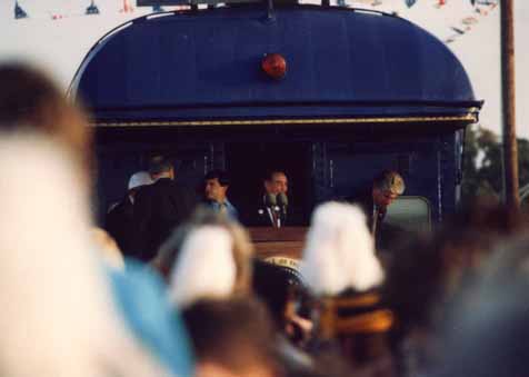 A photo of President George Bush's Campaign '92 whistle-stop in Burlington, NC 